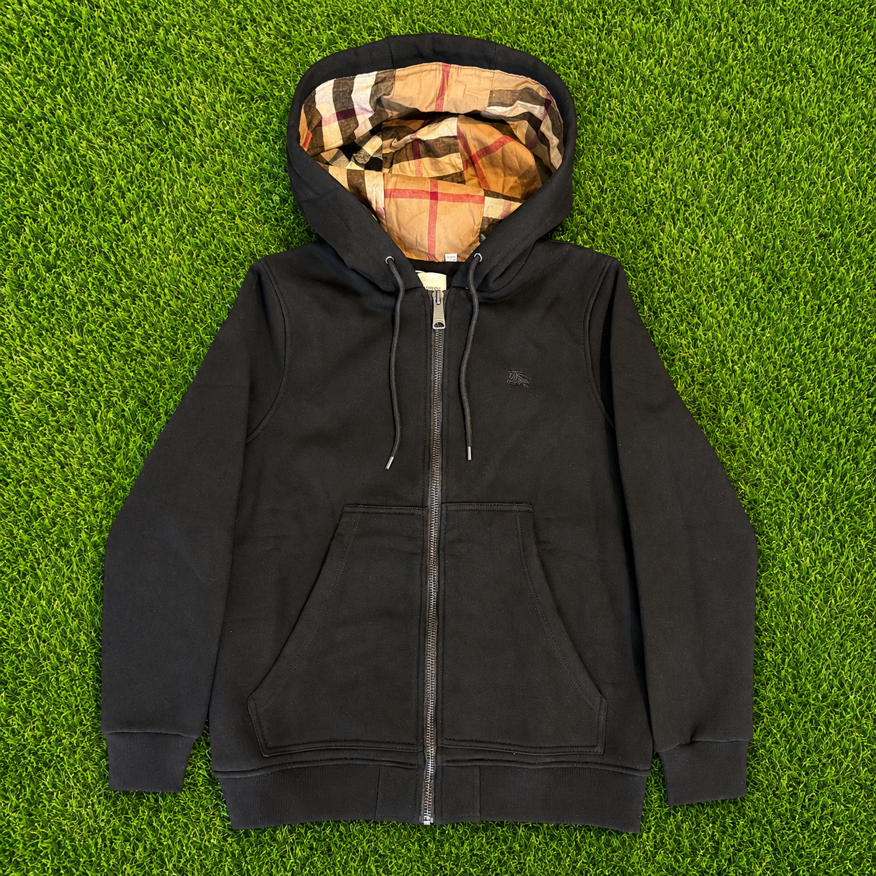 Burberry Zip-up Hoodie Black