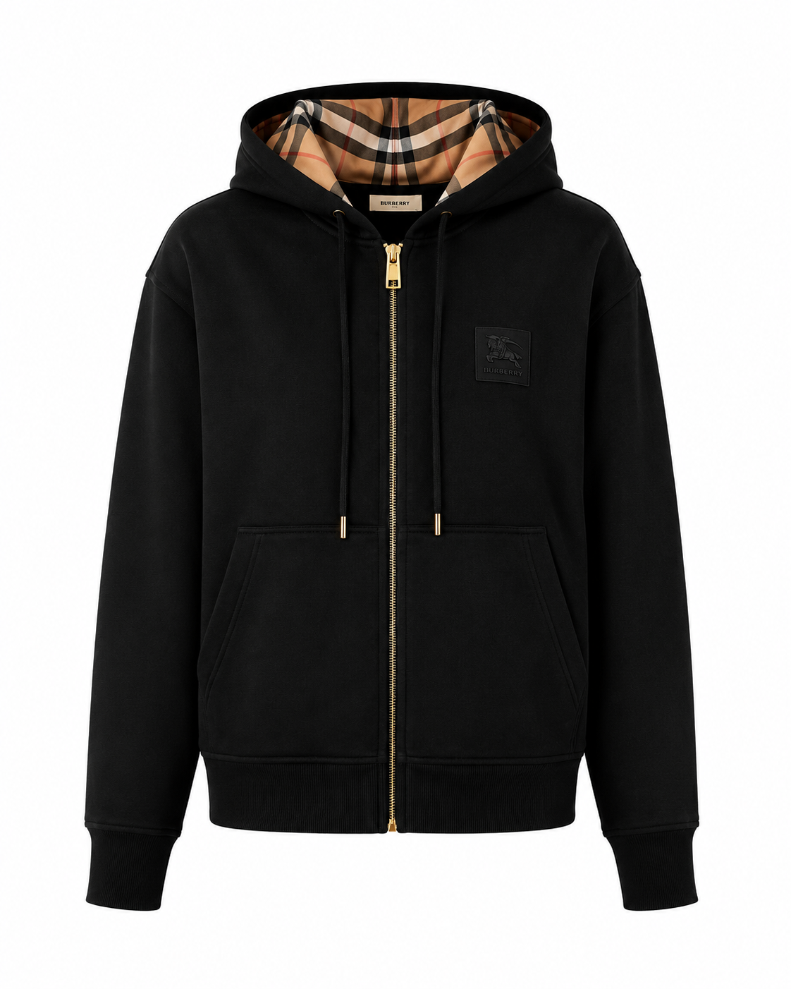 Burberry Zip-up Hoodie Black