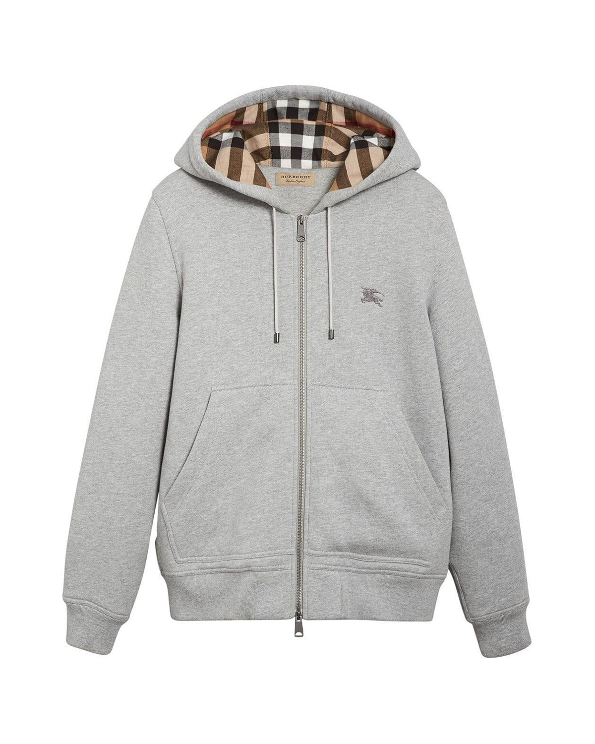Burberry Zip-up Hoodie Grey